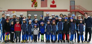 the members of the Pontomac Speedskating Club from Canada